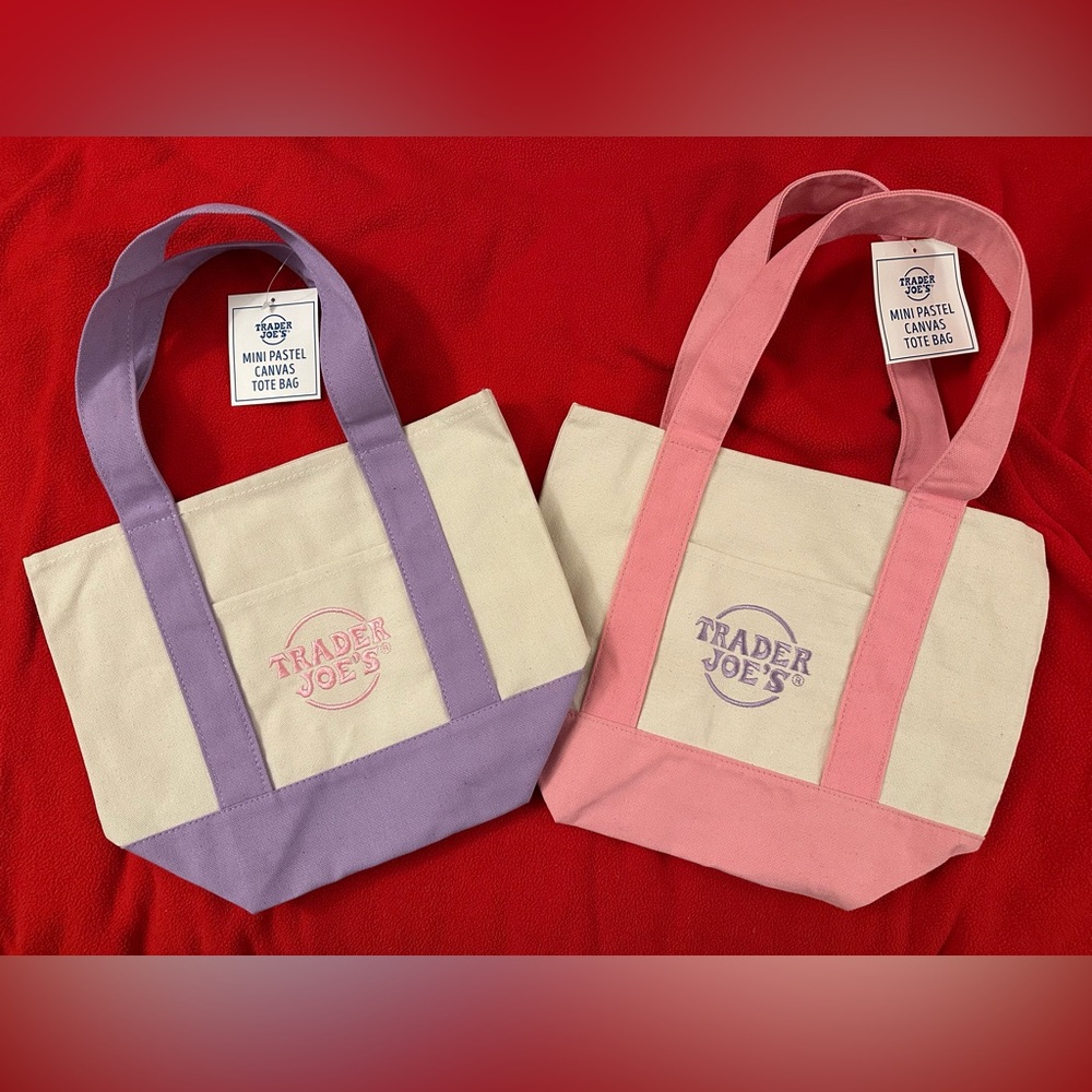 Pink and Purple Canvas Totes for Everyday Use